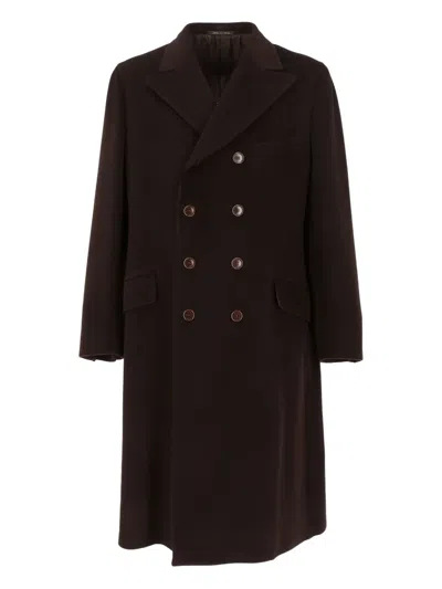 Pre-owned Romeo Gigli 1990s Double-breasted Coat In Brown