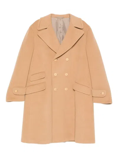 Pre-owned Romeo Gigli 1990s Double-breasted Coat In Brown