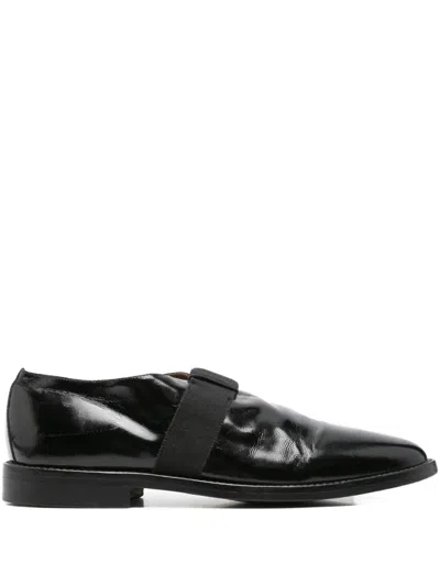 Pre-owned Romeo Gigli 1990s Leather Loafers In Black