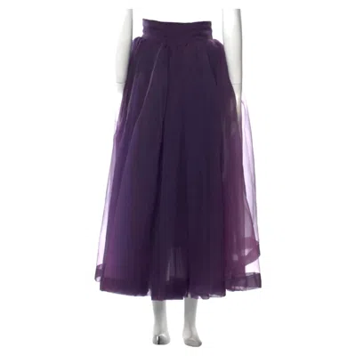 Pre-owned Romeo Gigli 1990s  Tulle Full Purple Skirt