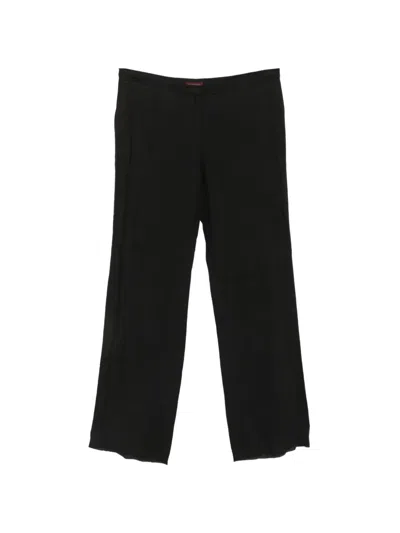 Pre-owned Romeo Gigli 1990s Straight-leg Trousers In Black