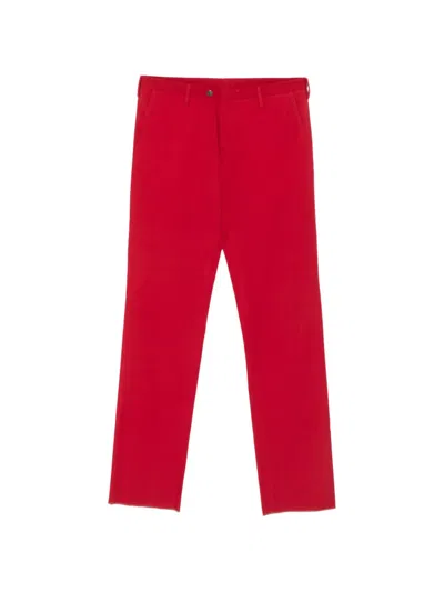 Pre-owned Romeo Gigli 1990s Straight-leg Trousers In Red
