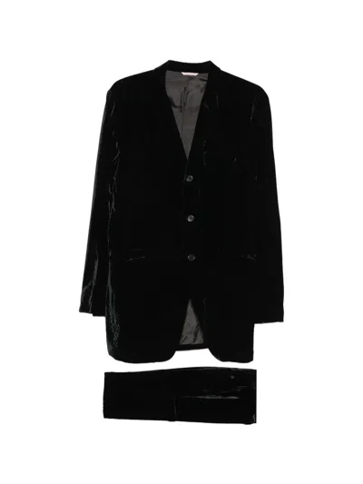Pre-owned Romeo Gigli 1990s Velvet Suit In Black