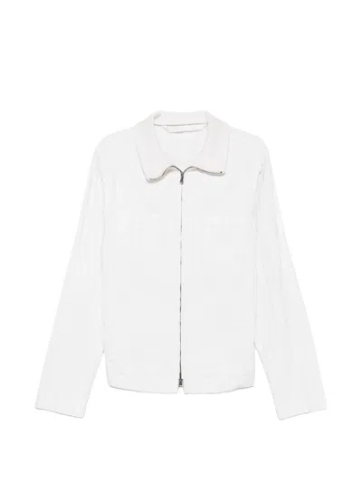 Pre-owned Romeo Gigli 1990s Zip-fastening Jacket In 白色