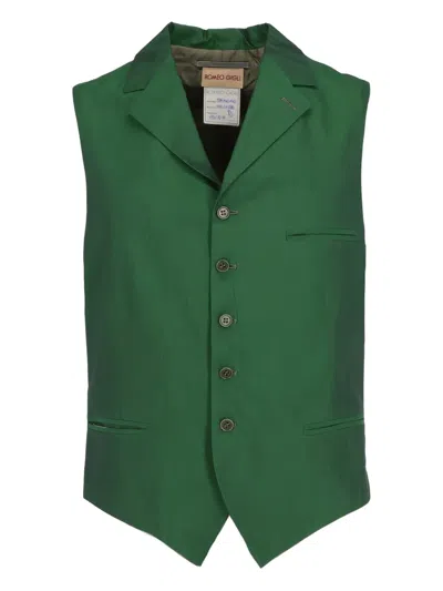 Pre-owned Romeo Gigli 1997 Single-breasted Waistcoat In Green
