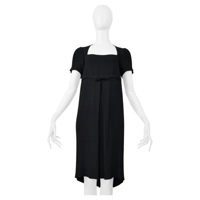 Pre-owned Romeo Gigli Black Short Sleeved Short Dress 1997