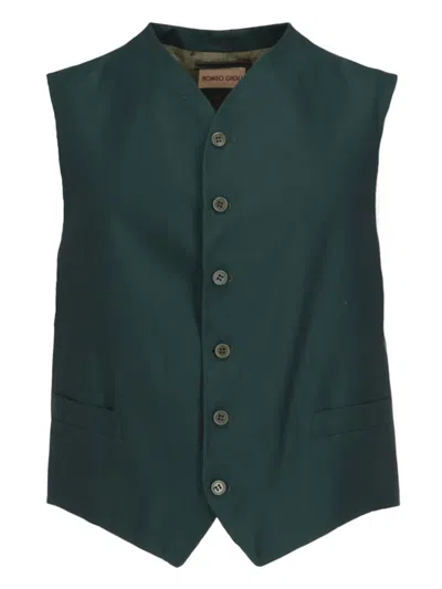 Pre-owned Romeo Gigli Cotton Waistcoat In Green