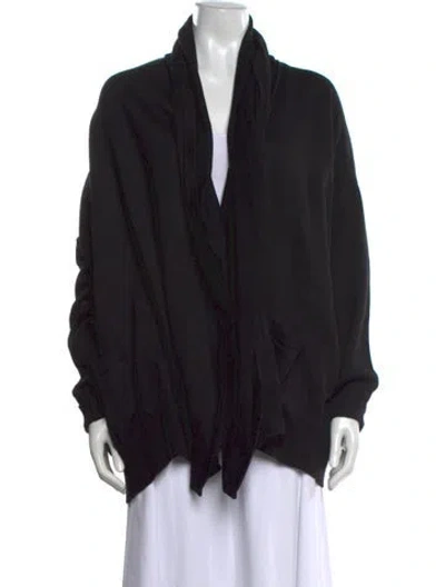 Pre-owned Romeo Gigli Open Front Sweater In Black