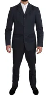 Romeo Gigli Three-button Notched-lapel Suit In Blue