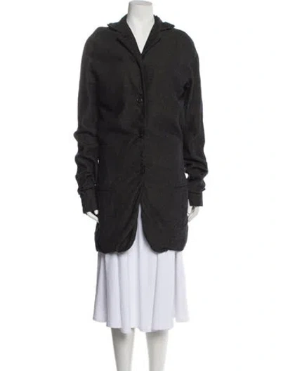 Pre-owned Romeo Gigli Vintage 1980's Coat In Black