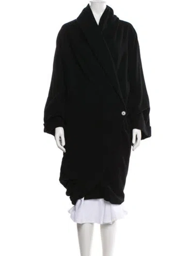 Pre-owned Romeo Gigli Vintage 1980's Coat In Black