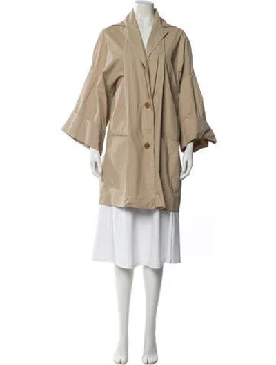 Pre-owned Romeo Gigli Vintage 1980's Coat In Neutral