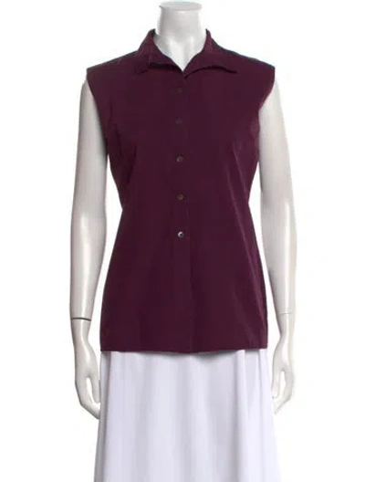 Pre-owned Romeo Gigli Vintage 1987 Button-up Top In Purple