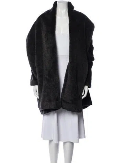 Pre-owned Romeo Gigli Vintage 1987 Coat In Grey