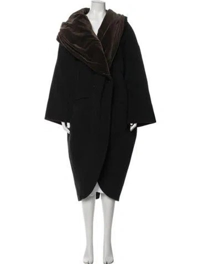 Pre-owned Romeo Gigli Vintage 1989 Coat In Black