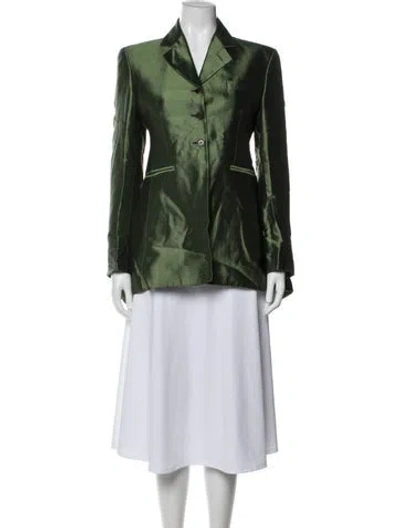 Pre-owned Romeo Gigli Vintage 1990 Blazer In Green