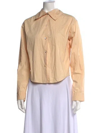 Pre-owned Romeo Gigli Vintage 1990's Button-up Top In Neutrals