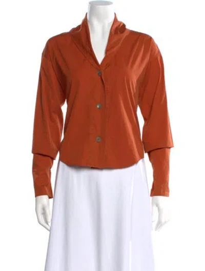 Pre-owned Romeo Gigli Vintage 1990 Button-up Top In Orange