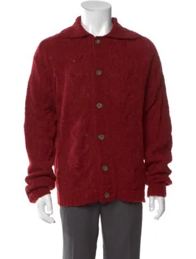 Pre-owned Romeo Gigli Vintage 1990's Cardigan In Red