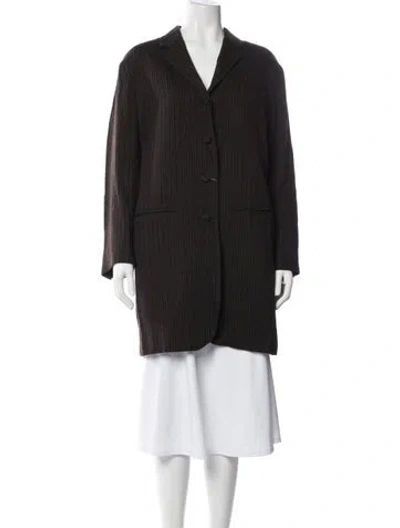 Pre-owned Romeo Gigli Vintage 1990's Coat In Brown