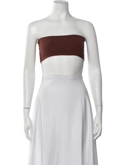 Pre-owned Romeo Gigli Vintage 1990's Crop Top In Burgundy