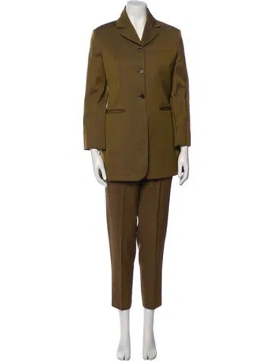 Pre-owned Romeo Gigli Vintage 1990 Pantsuit In Green