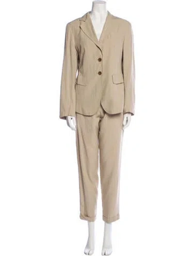 Pre-owned Romeo Gigli Vintage 1990's Pantsuit In Neutral