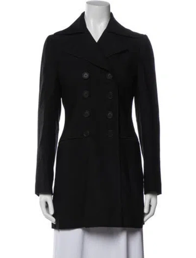 Pre-owned Romeo Gigli Vintage 1990's Peacoat In Black