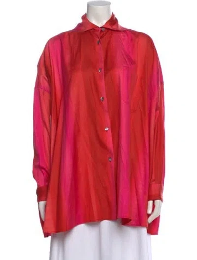 Pre-owned Romeo Gigli Vintage 1991 Button-up Top In Pink