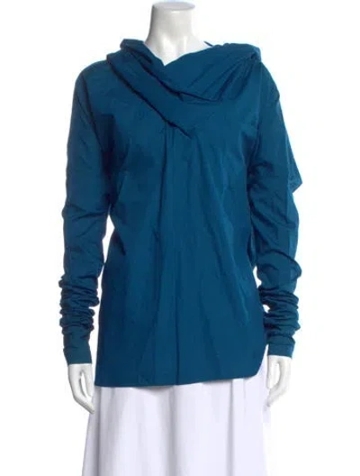 Pre-owned Romeo Gigli Vintage 1991 Top In Blue