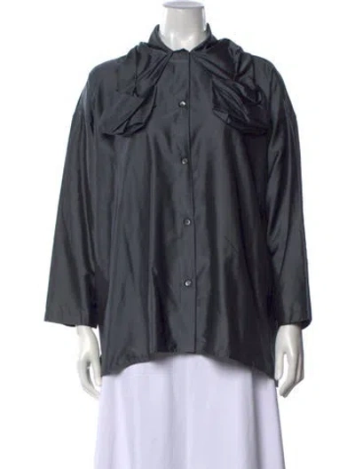 Pre-owned Romeo Gigli Vintage 1992 Blouse In Grey