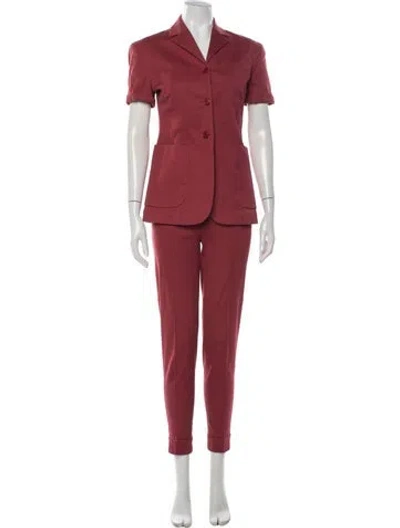 Pre-owned Romeo Gigli Vintage 1993 Pantsuit In Red