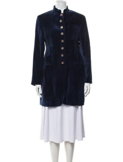 Pre-owned Romeo Gigli Vintage 1994 Coat In Blue
