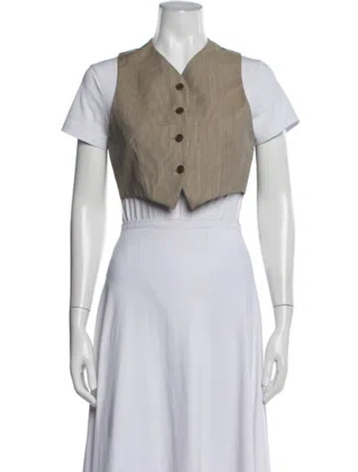 Pre-owned Romeo Gigli Vintage 1994 Vest In Grey/neutrals