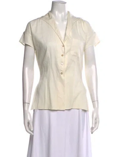 Pre-owned Romeo Gigli Vintage 1996 Blouse In Neutral