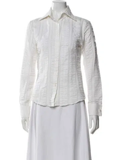 Pre-owned Romeo Gigli Vintage 2000's Blouse In White