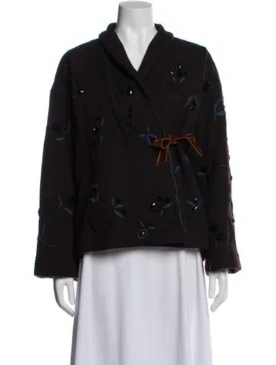 Pre-owned Romeo Gigli Vintage 2000 Jacket In Black