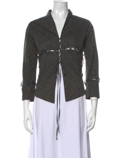 Pre-owned Romeo Gigli Vintage 2003 Top In Grey