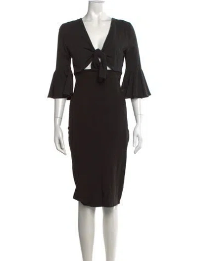Pre-owned Romeo Gigli Vintage Knee-length Dress In Black