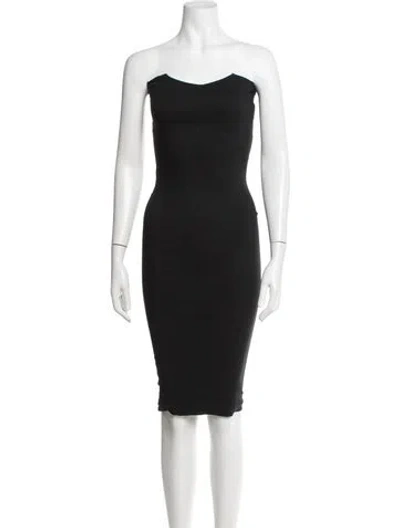 Pre-owned Romeo Gigli Vintage Knee-length Dress In Black