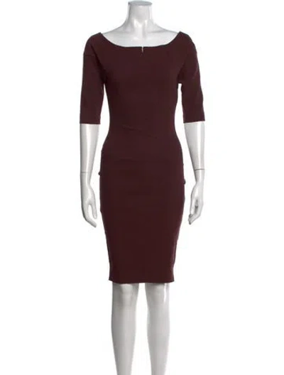 Pre-owned Romeo Gigli Vintage Knee-length Dress In Brown