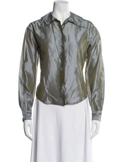 Pre-owned Romeo Gigli Vintage Late 1980's - Early 1990's Blouse In Gray