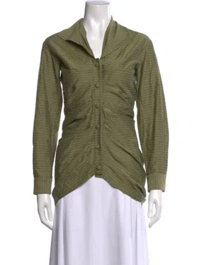 Pre-owned Romeo Gigli Vintage Late 1980's - Early 1990's Blouse In Green