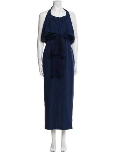 Pre-owned Romeo Gigli Vintage Long Dress In Blue