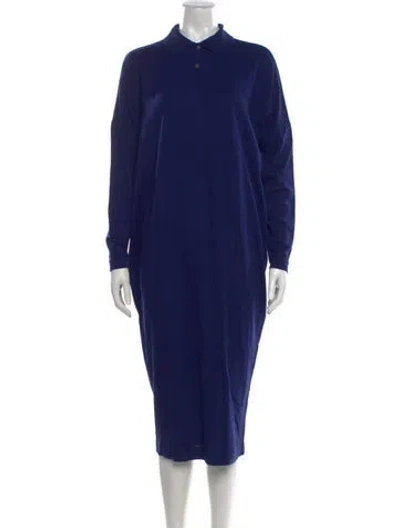 Pre-owned Romeo Gigli Vintage Midi Length Dress In Blue