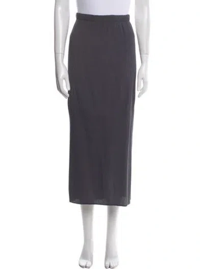 Pre-owned Romeo Gigli Vintage Midi Length Skirt In Gray