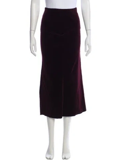 Pre-owned Romeo Gigli Vintage Midi Length Skirt In Purple