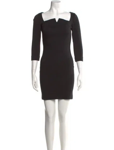 Pre-owned Romeo Gigli Vintage Mini Dress In Black