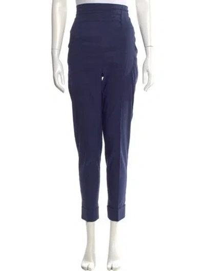 Pre-owned Romeo Gigli Vintage Skinny Leg Pants In Blue