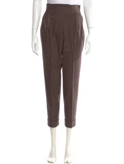 Pre-owned Romeo Gigli Vintage Skinny Leg Pants In Brown